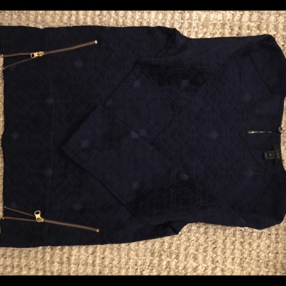J. Crew top with zippers
